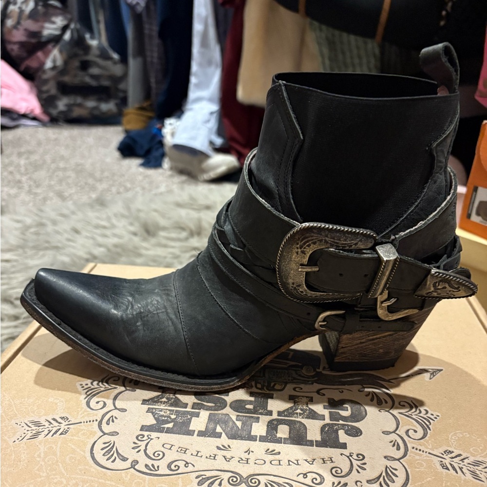 Women's Black Heeled Boots
